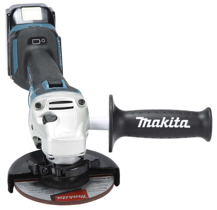 makita Winkelschleifer DGA511RTJ 18V / 5,0Ah, mit 2 Akkus, Ladegerät und Koffer